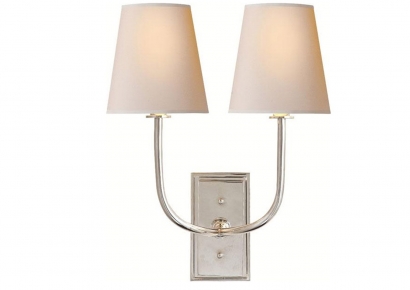 Sieninis šviestuvas - Hulton Double Sconce TOB 2191PN-NP