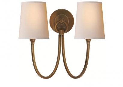 Sieninis šviestuvas - Reed Double Sconce - TOB 2126HAB-NP