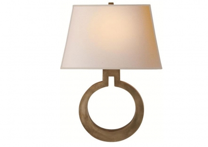 Sieninis šviestuvas - Ring Form Large Wall Sconce - CHD 2970AB-NP