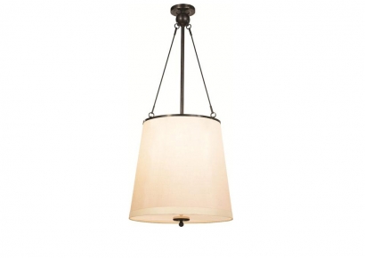 Pakabinamas šviestuvas - Westport Hanging Shade in Bronze with Silk Shade  - BBL 5023BZ-S