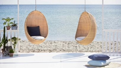 Lauko pakabinamas fotelis HANGING EGG CHAIR-gallery-1