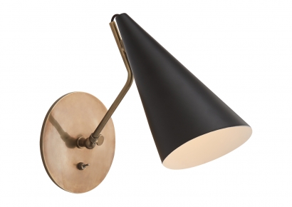 Sieninis šviestuvas Clemente Wall Light - ARN 2024HAB-BLK