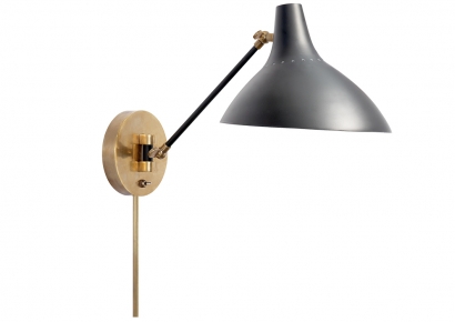 Sieninis šviestuvas Charlton Wall Light - ARN 2006BLK