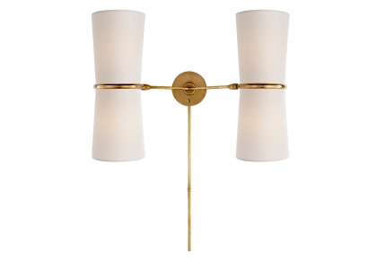 Sieninis šviestuvas - Clarkson Double Sconce  ARN 2003BLK-L