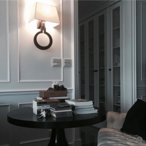 Sieninis šviestuvas - Ring Form Large Wall Sconce - CHD 2970AB-NP-gallery-1