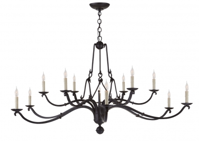 Pakabinamas šviestuvas Allegra Large Two-Tiered Chandelier - RL 5730AI