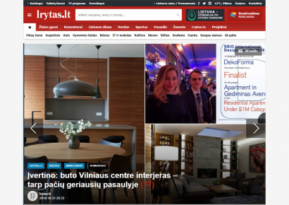 Įvertino: buto Vilniaus centre interjeras – tarp pačių geriausių pasaulyje