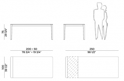 Stalas - BLOSSOM TABLE 840/TR1 (išdidinamas)-gallery-2