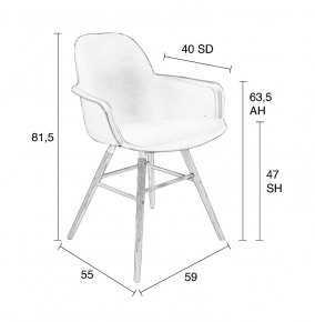 Kėdė - ALBERT KUIP ALL BLACK ARMCHAIR-gallery-1