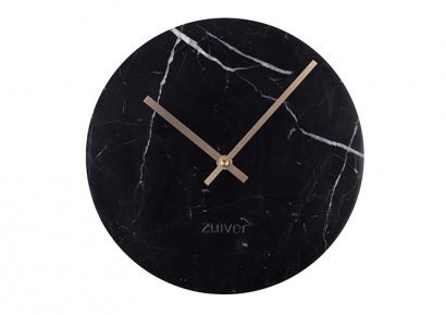 Apvalus laikrodis - MARBLE TIME BLACK