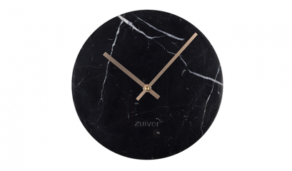 Apvalus laikrodis - MARBLE TIME WHITE-gallery-1