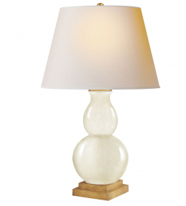 Stalinis šviestuvas -  Gourd Form Small Table Lamp - CHA 8613TS-NP-gallery-2