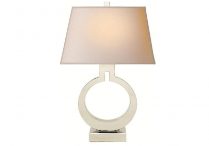 Stalinis šviestuvas  - Ring Form Small Table Lamp - CHA 8969BZ-NP-gallery-2