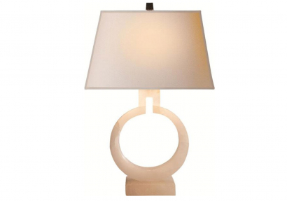 Stalinis šviestuvas  - Ring Form Small Table Lamp - CHA 8969BZ-NP-gallery-1