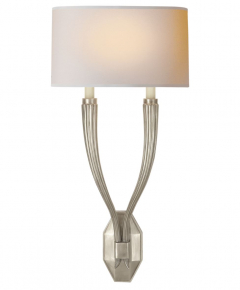 Sieninis šviestuvas - Ruhlmann Double Sconce - CHD 2461AB-NP-gallery-1