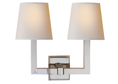 Sieninis šviestuvas - Square Tube Double Sconce SL 2820AN-NP2-gallery-2