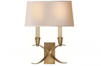 Sieninis šviestuvas - Cross Bouillotte Small Sconce  CHD 1190BZ-NP-gallery-2