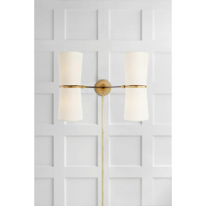 Sieninis šviestuvas - Clarkson Double Sconce  ARN 2003BLK-L-gallery-2
