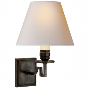 Sieninis šviestuvas - Dean Single Arm Sconce AH 2000GM-NP-gallery-1