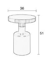 Apvalus kavos, kampinis staliukas - GLAM (S)-gallery-2