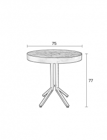 Stalas MAZE ROUND TABLE-gallery-1