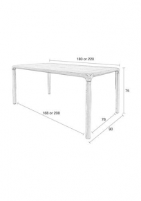 Stalas - STORM TABLE NATURAL-gallery-1