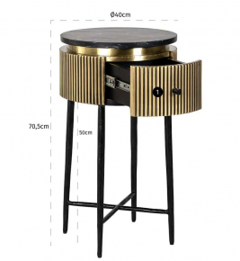 Apvalus staliukas - Ironville 7605-gallery-3